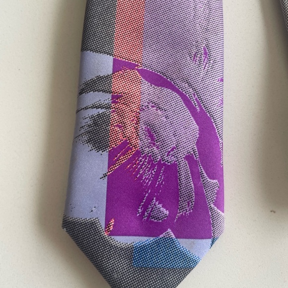 Men’s Calvin Klein Tie with abstract print. Dapper Sleek Contemporary - Picture 2 of 6